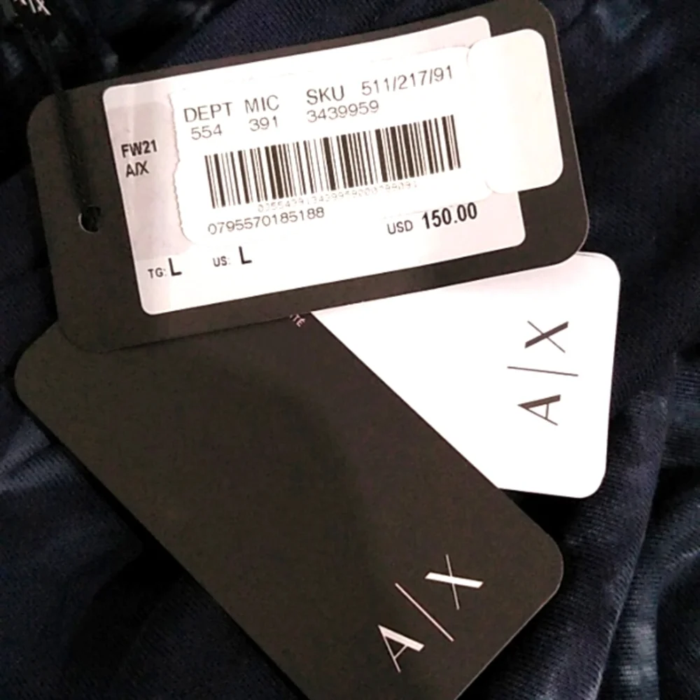 Armani Exchange Tie Dye Cotton Jersey Fleece Sweatpants